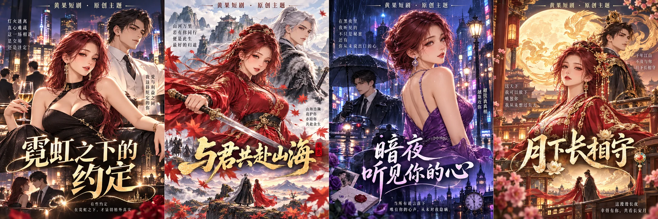 霓虹之下的约定：漫剧·豪门原创成年角色封面